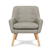 Artiss 2X Armchair Lounge Chair Accent Tub Chair Beige ANNE