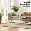 Artiss Armchair Tub Chair Beige Abby