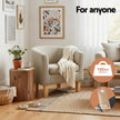 Artiss Armchair Tub Chair Beige Abby
