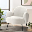 Artiss Armchair Boucle White Hanes