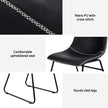 Artiss 4x Dining Chairs Retro PU Leather Kitchen Lounge Cafe Accent Chair Black