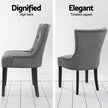 Artiss Dining Chairs Set of 4 Velvet French Provincial Grey