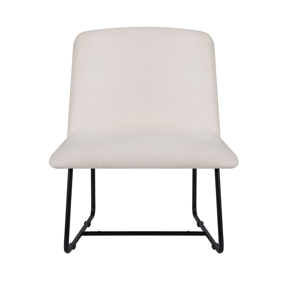 Artiss Accent Chair Armchair Cross Leg Beige