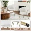 Artiss Armchair Teddy Fleece White Callista
