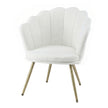 Artiss Armchair Teddy Fleece White Callista