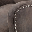 Vintage Grey/Brown Microfibre High Back Armchair