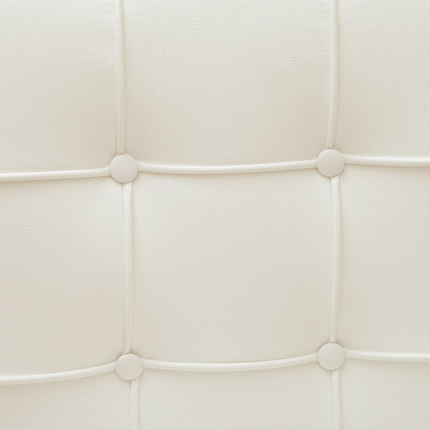Pandora Modern Bonded Leather Dining Chair in White