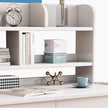 Ave Solid Wood Study Desk with Shelf and Drawers/Bookcase/Rubberwood/White
