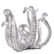 Multi-Functional Octopus Sculpture – Decorative Resin Cup Holder & Jewelry Organizer, Unique Home Accent for Living Room, Office, or Desk (Silver)