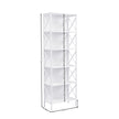 6 Tier Tall Bookshelf, White