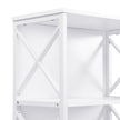 6 Tier Tall Bookshelf, White