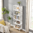 6 Tier Tall Bookshelf, White