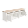 Noosa Entertainment Unit White and Oak 4 Doors and 3 spaces