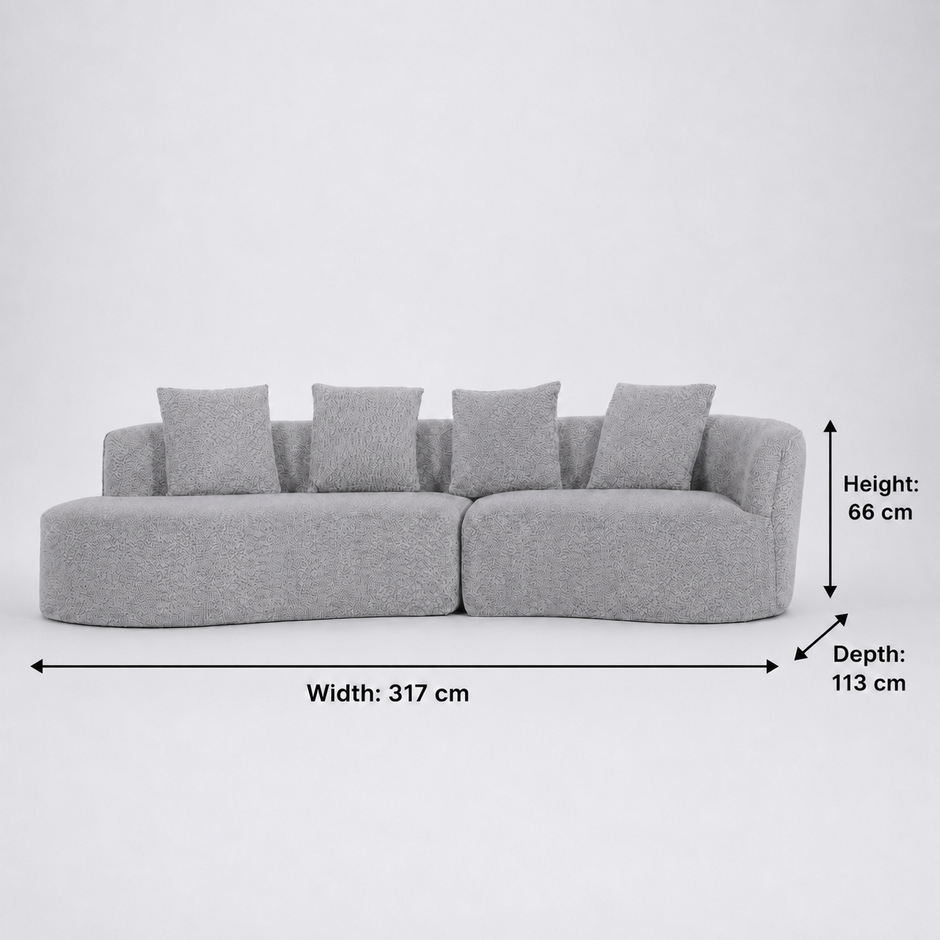 Arco 3 Seater Compressed Sofa