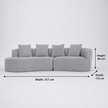 Arco 3 Seater Compressed Sofa