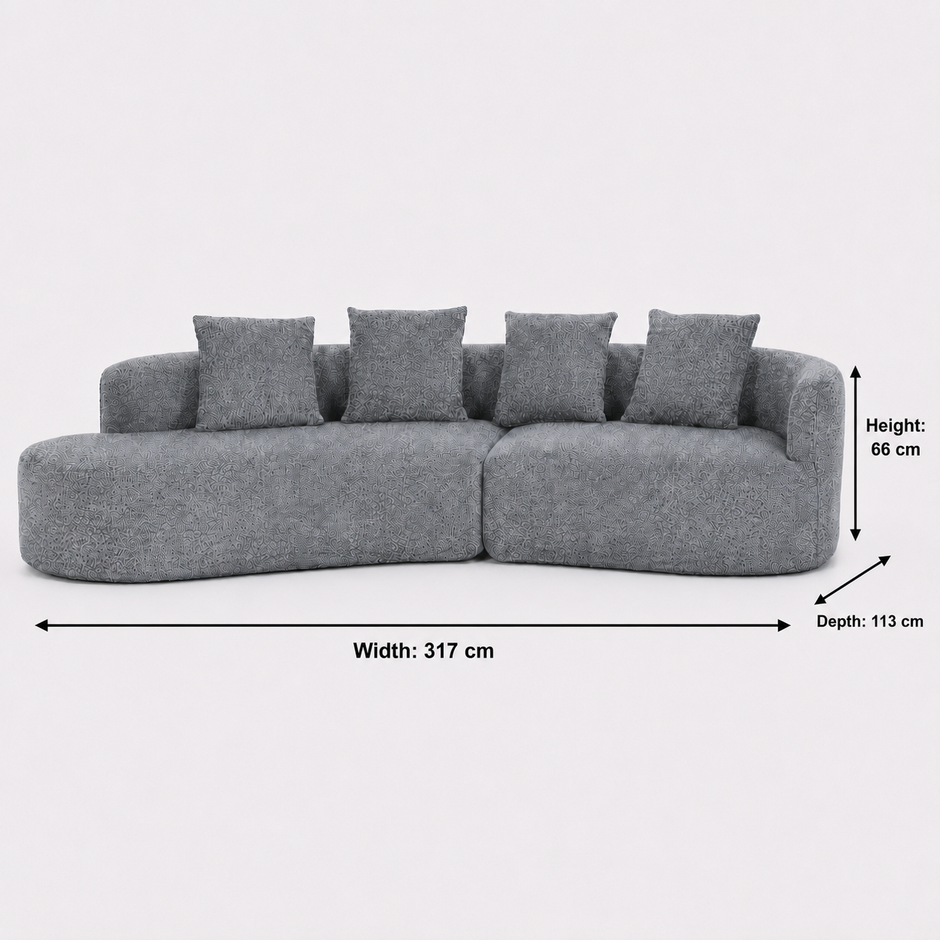 Arco 3 Seater Compressed Sofa