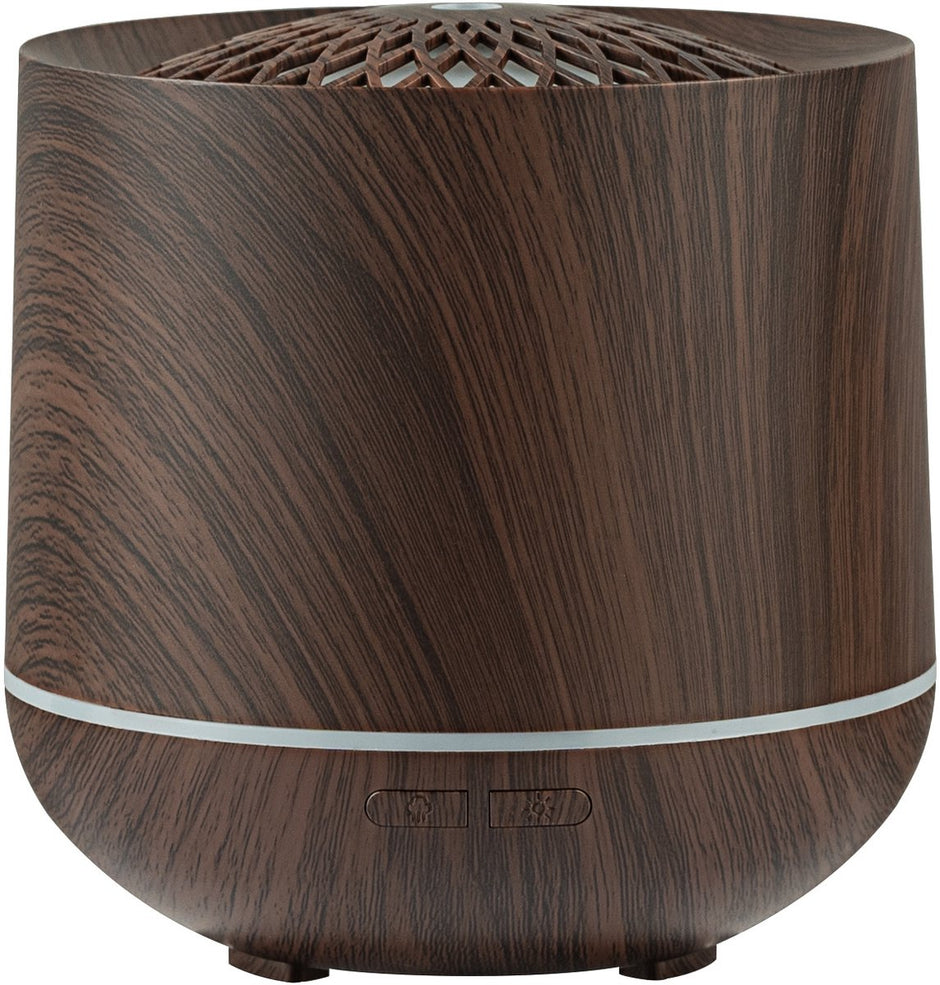 Humidifiers - Aromatherapy Humidifier - 300ml Diffuser - Air Humidifier - Room Humidifier - 7-Color LED - Light and Automatic Shut-Off - Essential Oil Diffuser for Home and Office (Dark)