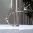 Kinetic Desk Art Balancing Fisherman Sculpture for Office Zen Home Decor and Gifts