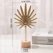 Leaf Decor Metal Golden Leaf Ornaments and Base Modern Simple Gold Leaf Table Sculpture for Living Room Bedroom Bookshelf Desktop Decoratio, Valentines Day Decorations: Desktop Ornament Gold3