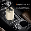 Car Diffuser Car Humidifier Rechargeable Aromatic Essential Oil Diffuser with   and Cold Mist Intelligent Vibration Sensor Suitable for Car (7*15cm,white ) Home and Office