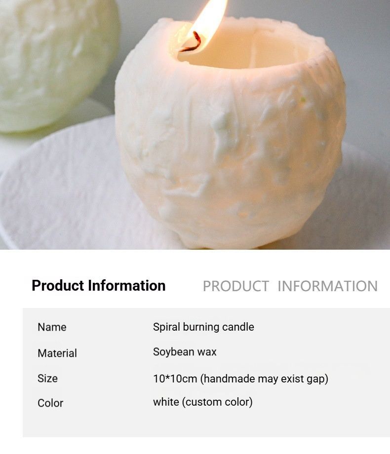 Spiral Scented Candle Custom Color