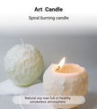 Spiral Scented Candle White