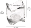 Tea Lights Votive Candles Holders (Set of 6), 2 in. Glass Candle Cups, Wedding Table Centerpiece, Home Decor, Party, Dinner & More