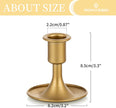 Candlestick Holders Taper Candle Holders,  Gold Candle Stick Candle Holder for Table Centerpiece, Wedding Reception, Festive Christmas Mantel Decoration or Home Decor, Set of 2