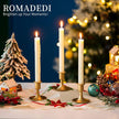 Candlestick Holders Taper Candle Holders,  Gold Candle Stick Candle Holder for Table Centerpiece, Wedding Reception, Festive Christmas Mantel Decoration or Home Decor, Set of 2