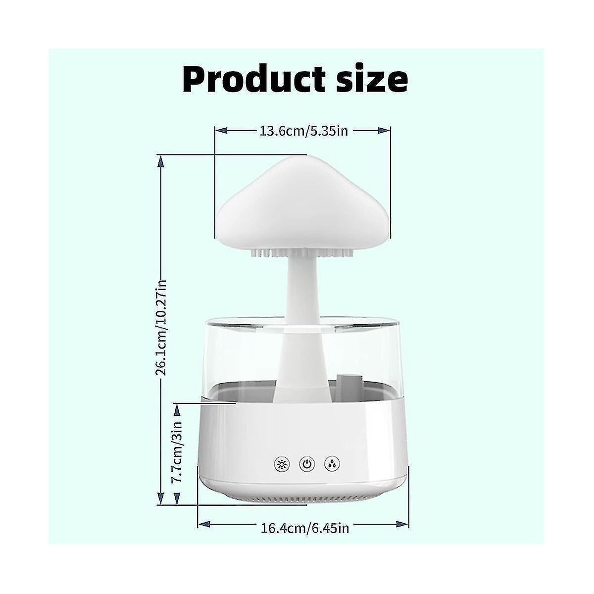 Rain Cloud Humidifier Diffuser, USB Mini Desktop Humidifier