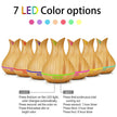 Light Wood Aroma Humidifier, Ultrasonic Air Mist Diffuser