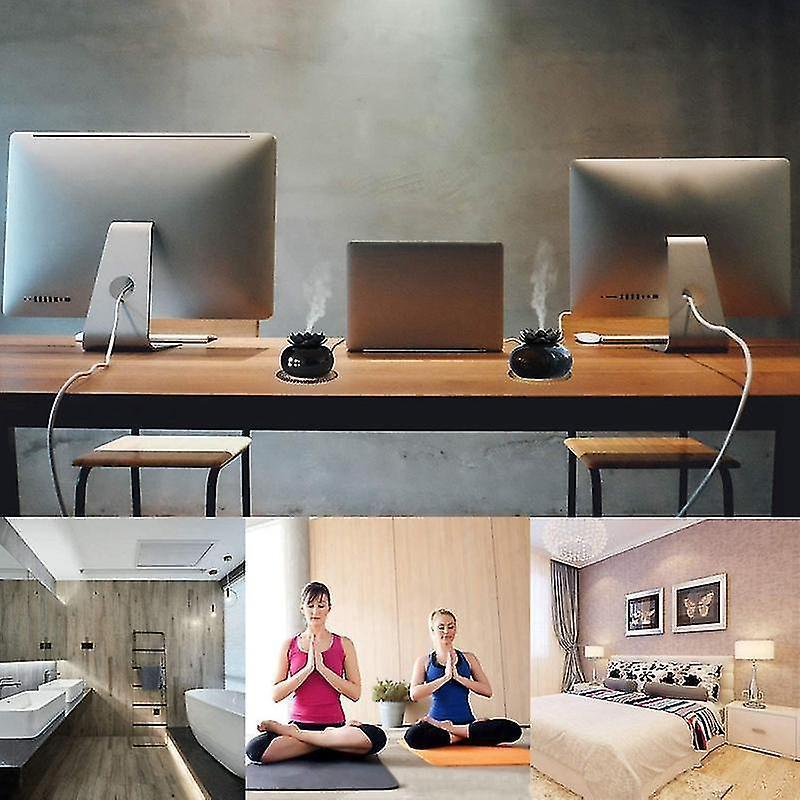 USB Ceramic Humidifier & Essential Oil Diffuser for Babies, Personal Air Vaporizer