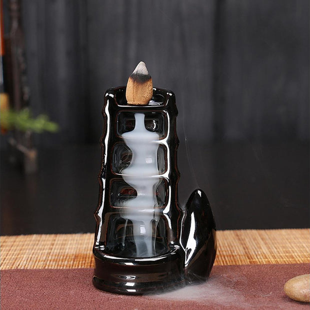 Ceramic Waterfall Backflow Incense Burners Holder Censer Diffuser Home Decor-2#