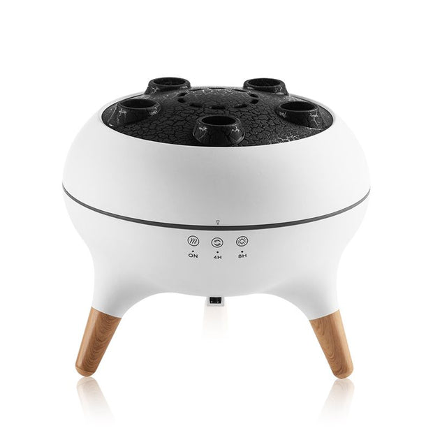 Jellyfish Smoke Ring Aroma Diffuser Humidifier, 7 Color Crack Night Light, Remote Control Timer Essential Oil Diffuser for Bedroom Desk