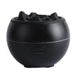Volcano Flame Aroma Diffuser and Humidifier, 7-Color Changing Lava Fire Essential Oil Diffuser with Timer, 360ml for Home, Bedroom, or Desk – Black