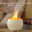 Himalayan Salt Stone Flame Aroma Diffuser, 4 in 1 Essential Oil Humidifier with Warm Night Light, Timer Ultrasonic Cool Mist Diffuser for Home Bedroom