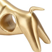 Golden Bull Sculpture Resin Hollow Lucky FengShui Bull Statue Crafts Figurine for Office Home Desktop Decorations