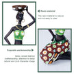 2PCS Vintage African Women Statue Candle Holders Resin Figurines Fits Up to 3.5cm Diameter Candles