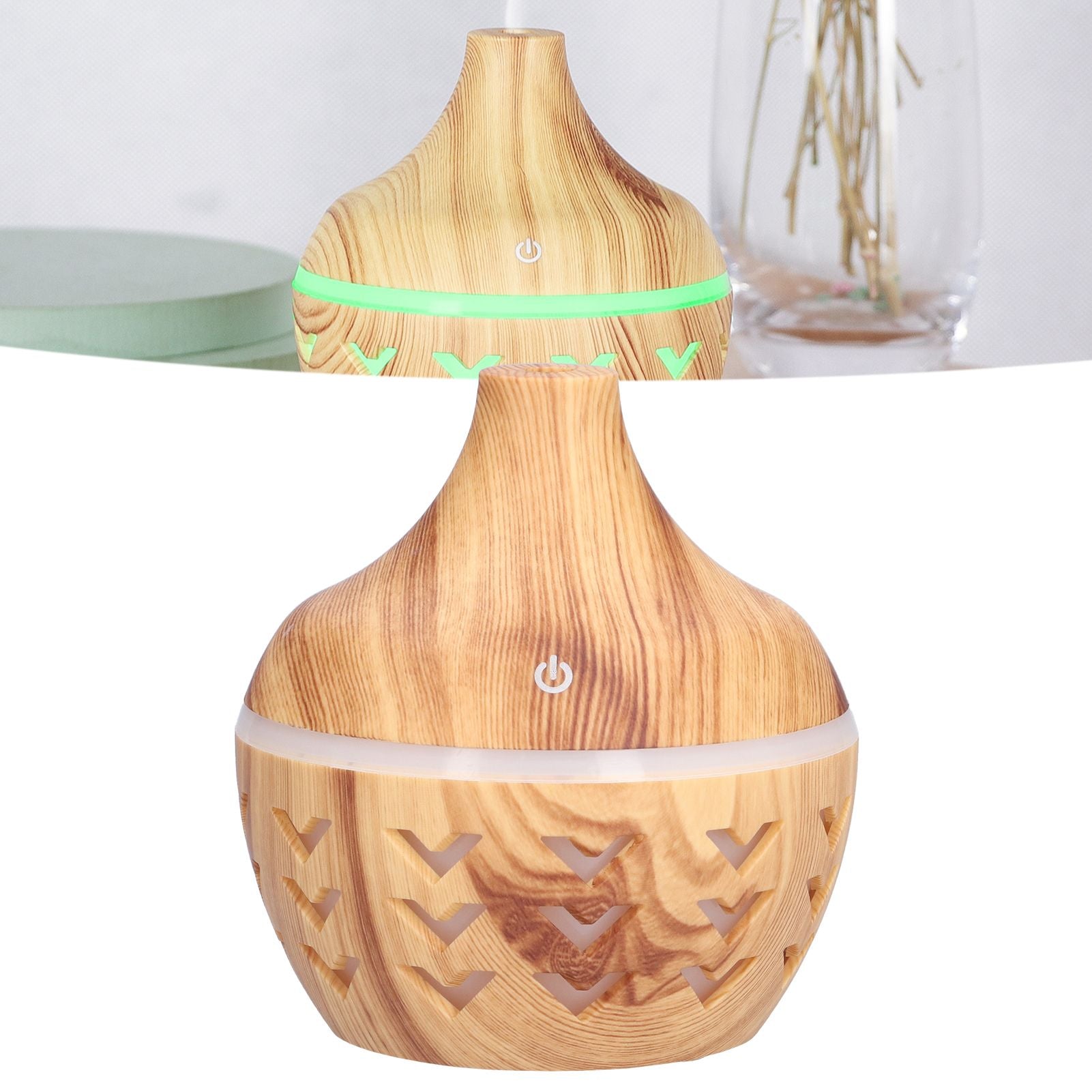 300ml Wood Grain Aroma Diffuser USB Air Purification Aromatherapy Humidifier for Home