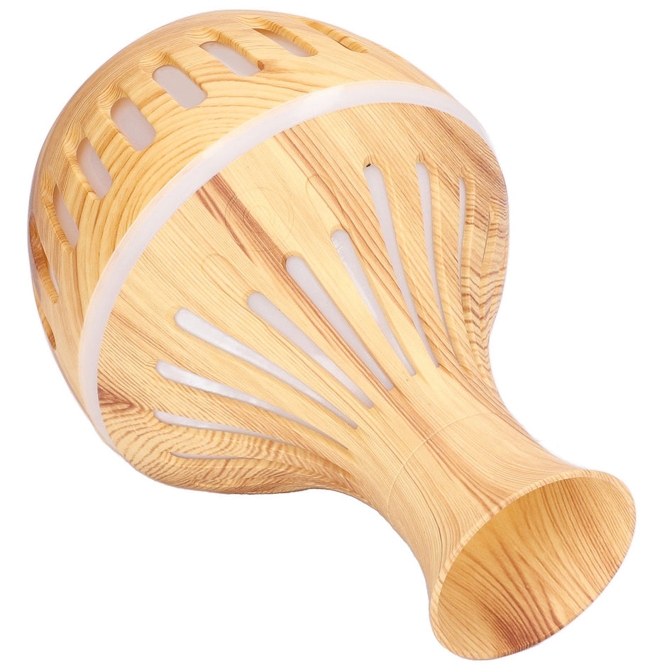 300ml Humidifier USB Powered Wood Grain Aromatherapy Diffuser with 7 Colors LED Light 5V 1A