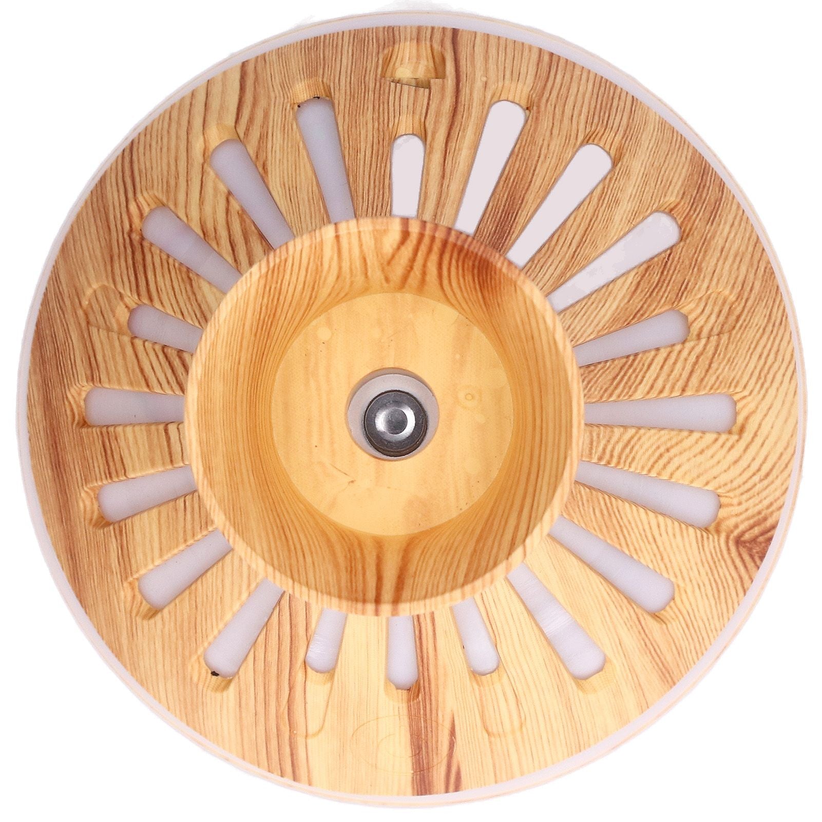 300ml Humidifier USB Powered Wood Grain Aromatherapy Diffuser with 7 Colors LED Light 5V 1A