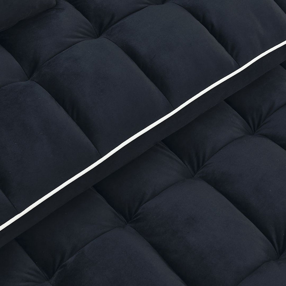 Fashionable Modern and Multi-functional Foldable Velvet Sofa Bed - Light Grey