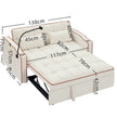 Fashionable Modern and Multi-functional Foldable Velvet Sofa Bed - Light Grey