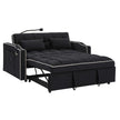 Fashionable Modern and Multi-functional Foldable Velvet Sofa Bed - Light Grey