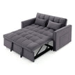 Fashionable Modern and Multi-functional Foldable Velvet Sofa Bed - Blue