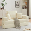 Multifunctional Round convertible Sofa Bed(Compressed Packaging) - Orange