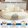 Multifunctional Round convertible Sofa Bed(Compressed Packaging) - Orange