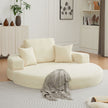 Multifunctional Round convertible Sofa Bed(Compressed Packaging) - Beige