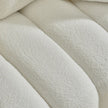 92-inch high-quality teddy fur fabric corner sofa - White