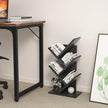 CARLA HOME 5-Tier Tree Bookshelf Storage Rack for Home Office or Bedroom (Black)
